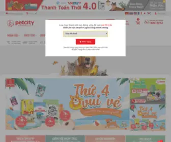 Petcity.vn(Hệ thống cửa hàng đồ cho chó mèo) Screenshot
