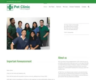 Petclinic.sg(Pet Clinic Singapore) Screenshot