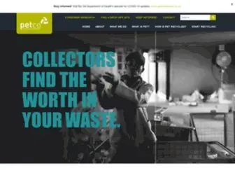 Petco.co.za(The South African PET Recycling Company) Screenshot