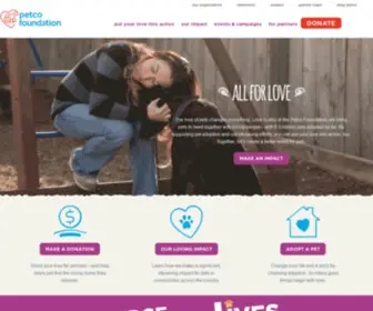 Petcofoundation.org(Petco Love (formerly The Petco Foundation)) Screenshot