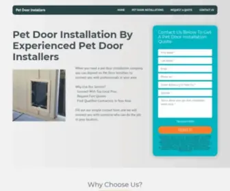 Petdoorinstallationpros.com(Pet Door Installation Services) Screenshot