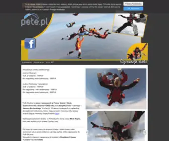 Pete.pl(PeTe Skydive skoki spadochronowe) Screenshot