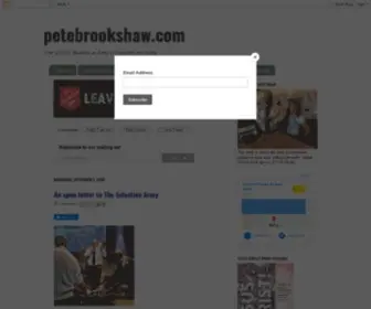 Petebrookshaw.com(The vision) Screenshot