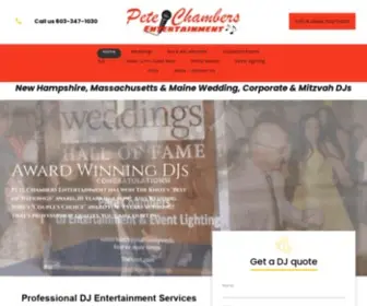 Petechambers.com(PETE CHAMBERS ENTERTAINMENT) Screenshot