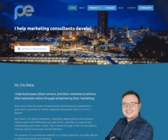 Peteeveritt.com(Marketing Consultancy & Training) Screenshot