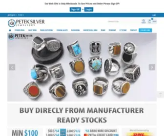 Peteksilver.com(PETEK Silver) Screenshot