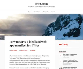 Petelepage.com(Pete LePage) Screenshot