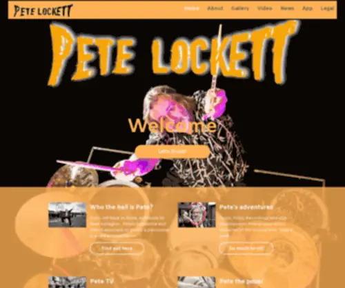 Petelockett.info(PETE LOCKETT) Screenshot