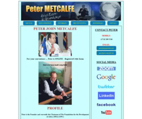 Peter-Metcalfe.com(Peter John METCALFE Online Facilitator) Screenshot