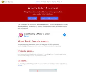 Peter-Virtual-Tarot.com(Peter Answers) Screenshot