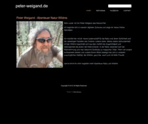 Peter-Weigand.de(Digitales Zuhause von Peter Weigand) Screenshot