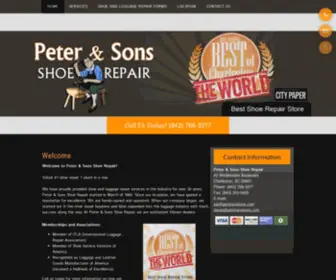Peterandsons.com(Suitcase Repairs) Screenshot