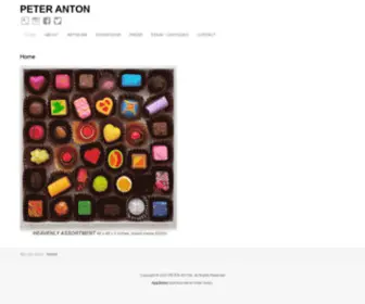 Peteranton.com(Peter Anton Candy Artist and Sculptor) Screenshot