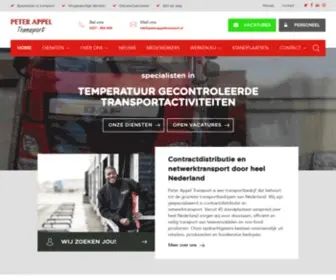 Peterappeltransport.nl(Slim op weg) Screenshot