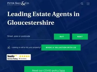 Peterball.co.uk(Estate Agents & Letting Agents in Gloucestershire) Screenshot