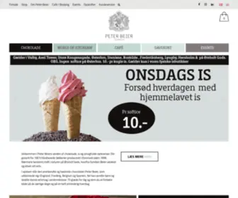 Peterbeierchokolade.dk(Peter Beier Chokolade) Screenshot