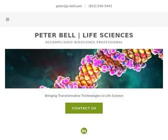 Peterbell-Lifesciences.com(Peter Bell Life Sciences) Screenshot