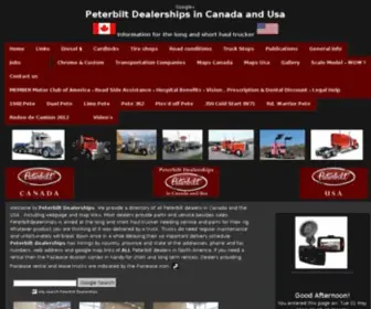 Peterbiltdealerships.com Screenshot