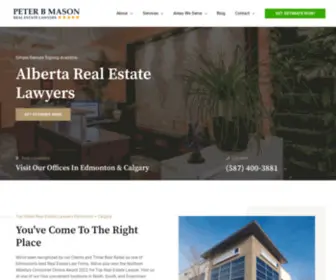 Peterbmasonrealestatelawyer.com(Peter B Mason) Screenshot