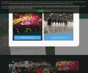 Peterborougharena.com(Event and Exhibition venue Peterborough) Screenshot