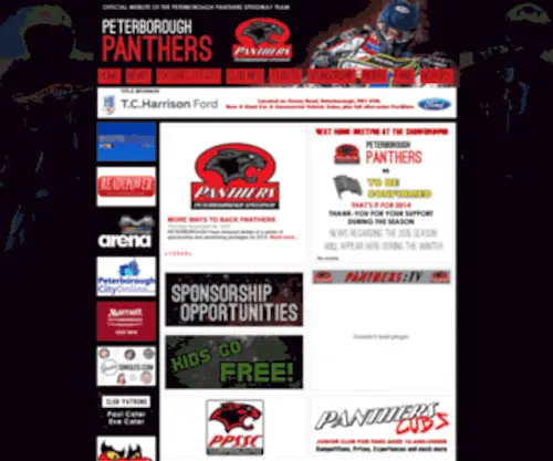 Peterboroughpanthers.co(Peterborough Panthers Speedway Official Website) Screenshot