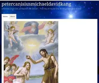 Petercanisiusmichaeldavidkang.com(Ut Omnes Unum Sint) Screenshot