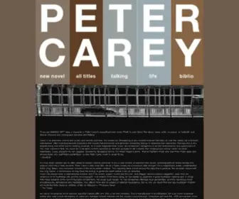 Petercareybooks.com(Peter Carey) Screenshot