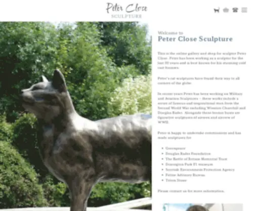 Peterclose.com(Peter Close Sculpture) Screenshot