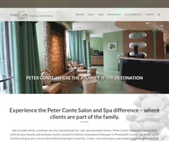 Peterconte.com(Peter Conte Salon and Spa) Screenshot