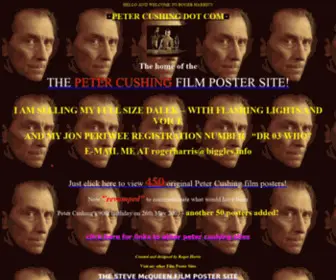 Petercushing.com(Peter Cushing Dot Com) Screenshot