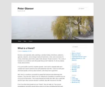 Peterglaeser.com(Peter Glaeser) Screenshot