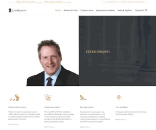 Petergoldsteinlaw.com(Personal Injury Lawyer) Screenshot