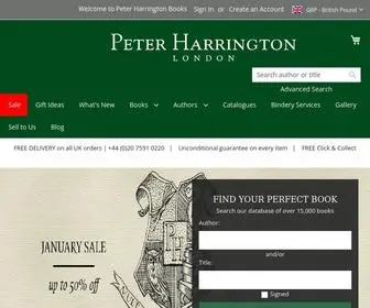 Peterharrington.co.uk(Peter Harrington Rare Books) Screenshot