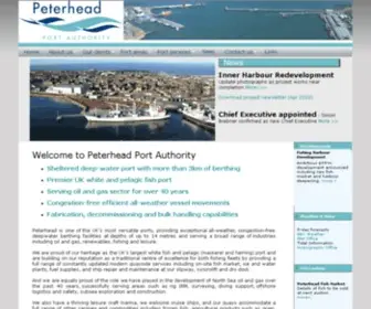Peterheadport.co.uk(Peterhead Port Authority) Screenshot