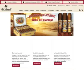 Peterheinrichs.de(Zigarren und Pfeifen online kaufen) Screenshot