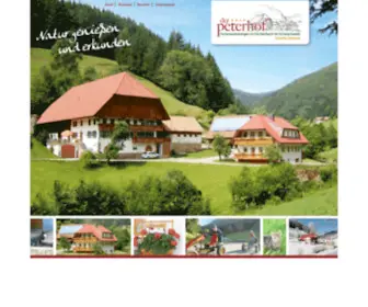 Peterhof-SChwarzwald.de(Der Peterhof in Fischerbach) Screenshot