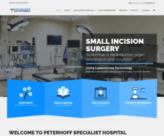 Peterhoffhospital.com(Laparoscopy) Screenshot