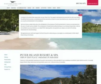 Peterisland.com(British Virgin Islands Vacations) Screenshot