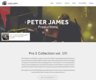 Peterjamesproductions.com(Peter James Productions) Screenshot