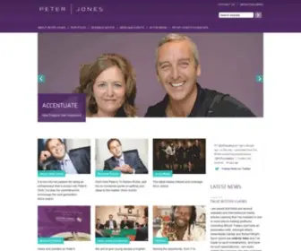 Peterjones.com(The Official Home of Peter Jones) Screenshot