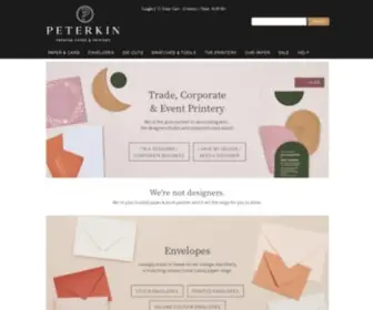 Peterkin.com.au(Peterkin Premium Paper & Printery) Screenshot