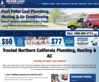 Peterleviplumbing.com(Marin County Plumbers) Screenshot
