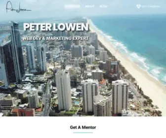 Peterlowen.com(Facebook Marketing Mentor) Screenshot