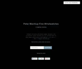 Petermachlup.com(Peter Machlup Fine Wristwatches) Screenshot