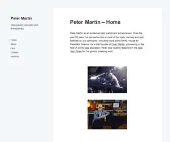 Petermartinmusic.com(Peter Martin) Screenshot