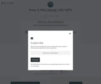 Petermcculloughmd.com(Petermcculloughmd) Screenshot