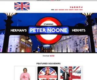 Peternoone.com(Peter Noone) Screenshot