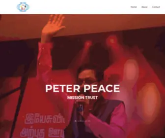 Peterpeacemissiontrust.org(Mission Trust) Screenshot