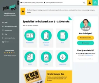 Peterprint.nl(100% digitaal drukken) Screenshot