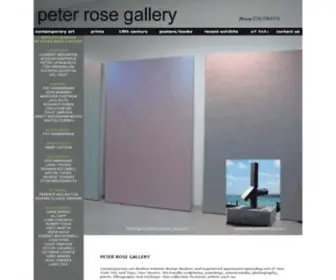 Peterrosegallery.com(New York City Art Gallery) Screenshot